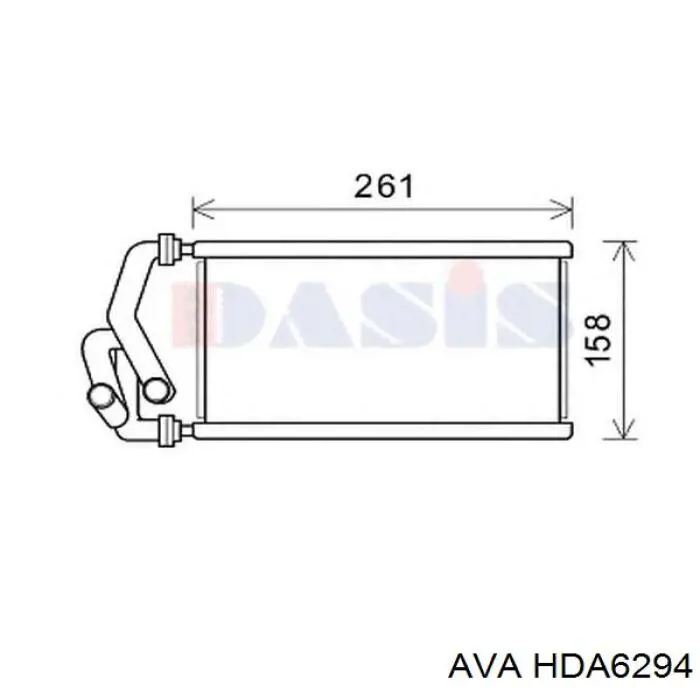 HDA6294 AVA radiador de forno (de aquecedor)