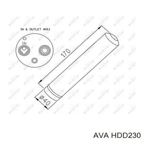 HDD230 AVA ресивер-осушитель кондиционера