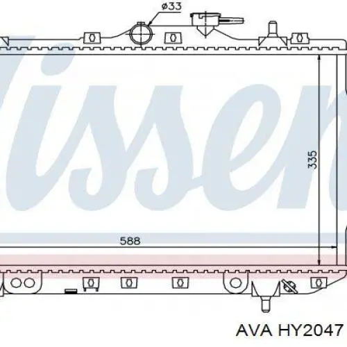 Радиатор HY2047 AVA