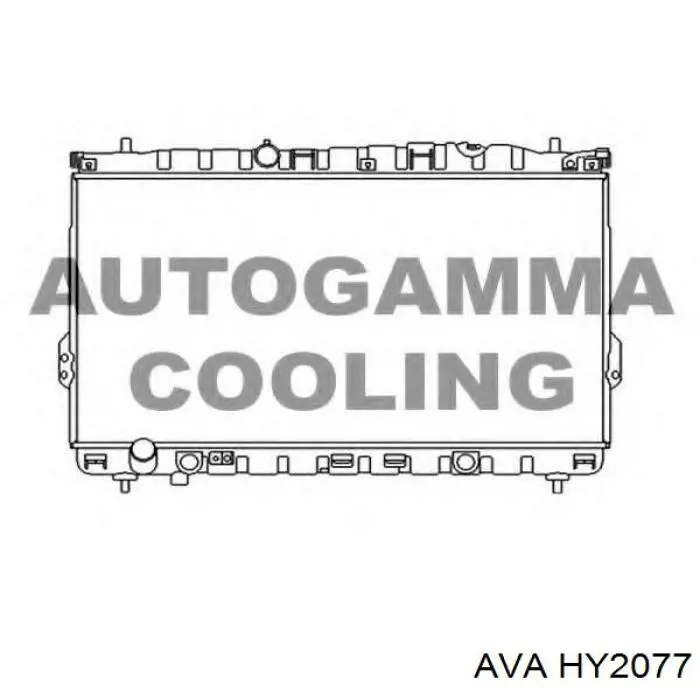 Радиатор охлаждения двигателя AVA HY2077 цена, от 105.16 USD