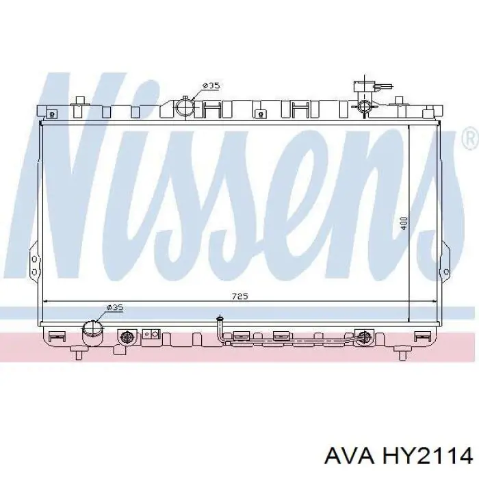 Радиатор FP32A671AV AVA