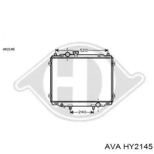 Радиатор HY2145 AVA