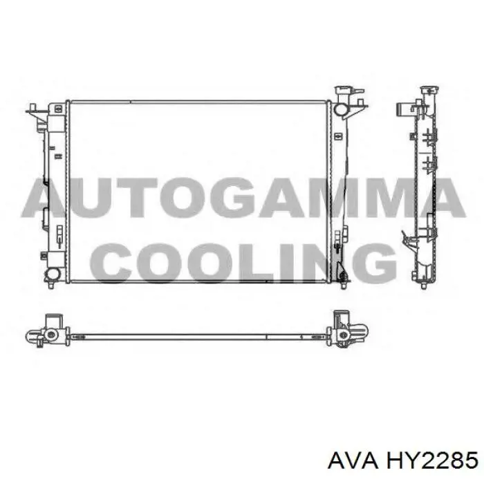 Радиатор HY2285 AVA