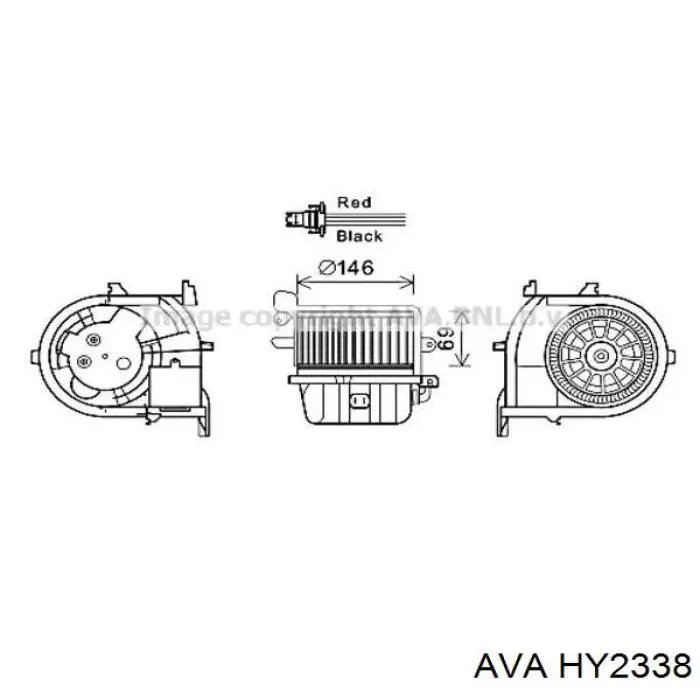 Радиатор HY2338 AVA