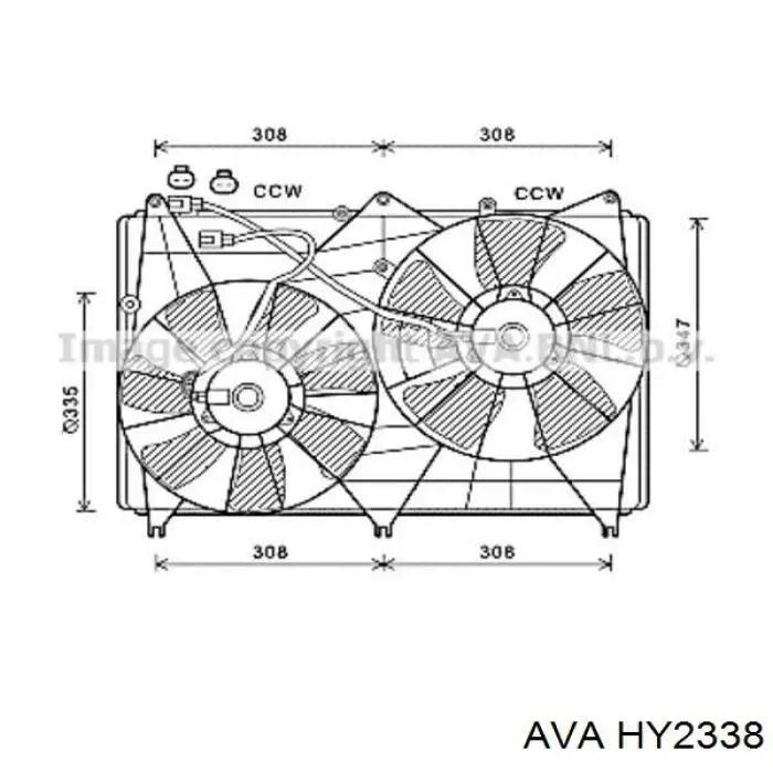 Радиатор охлаждения AVA HY2338