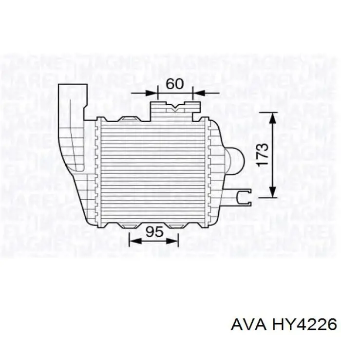 Интеркулер HY4226 AVA