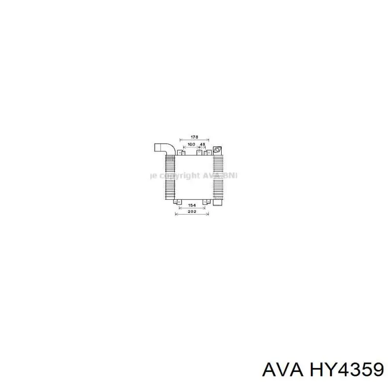 Купить HY4359 AVA Интеркулер