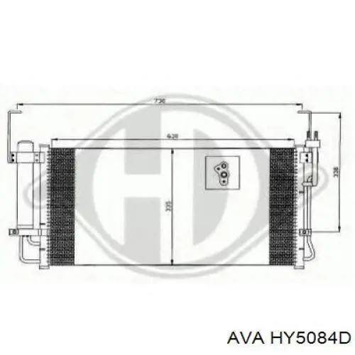 Конденсатор кондиционера AVA HY5084D цена, от 90.74 USD