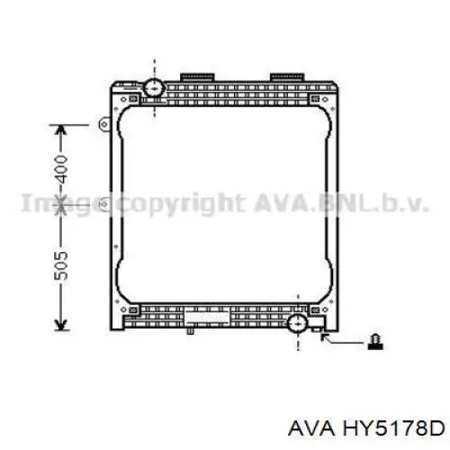 Радиатор кондиционера HY5178D AVA
