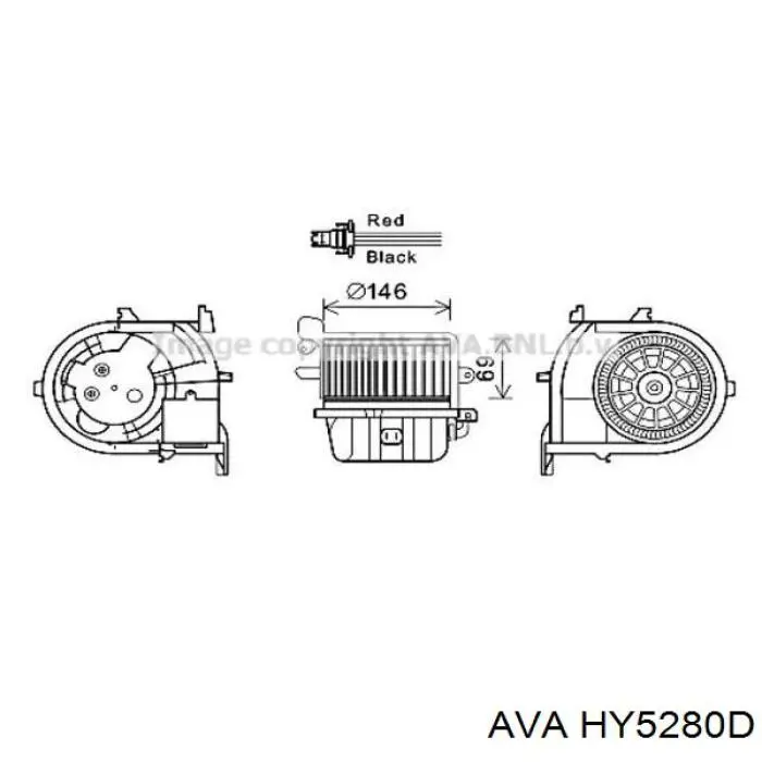 Радиатор кондиционера HY5280D AVA