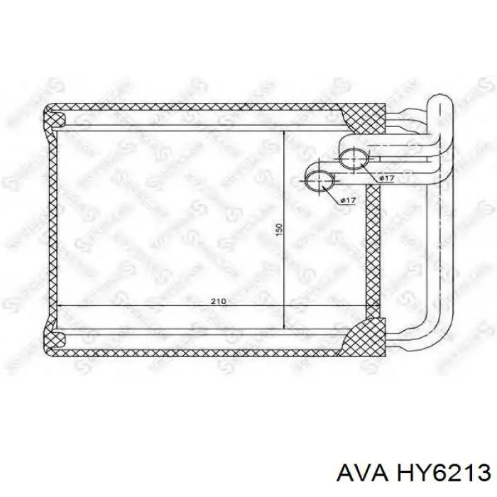 Радиатор печки HY6213 AVA