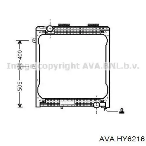 Радиатор отопителя AVA HY6216