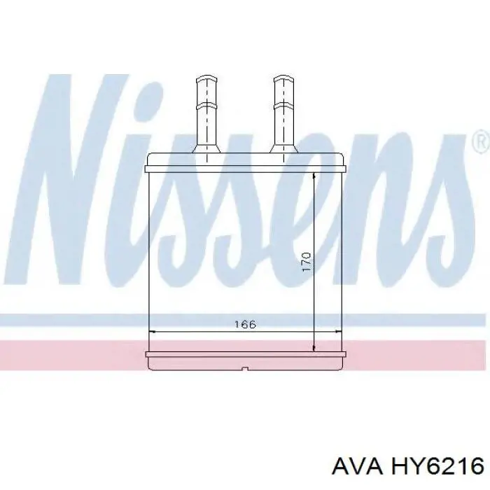 Купить HY6216 AVA Радиатор печки