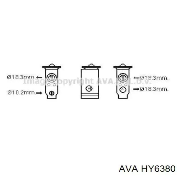 Радиатор печки (отопителя) AVA HY6380 цена, от 56.19 USD