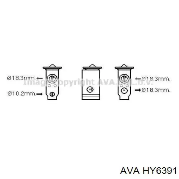 Радиатор отопителя AVA HY6391