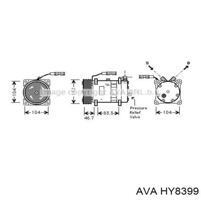 Вентилятор печки HY8399 AVA