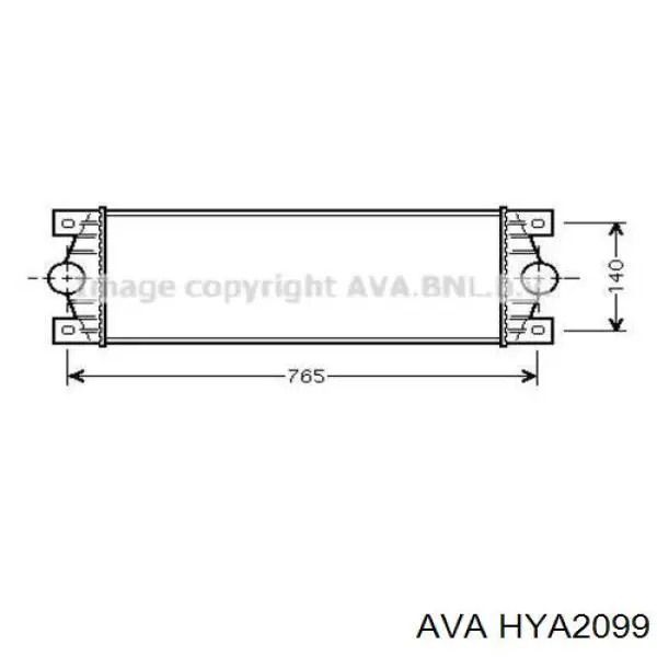 Радиатор HYA2099 AVA