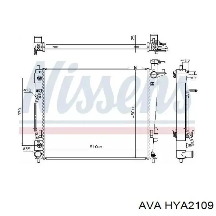 HYA2109 AVA радиатор