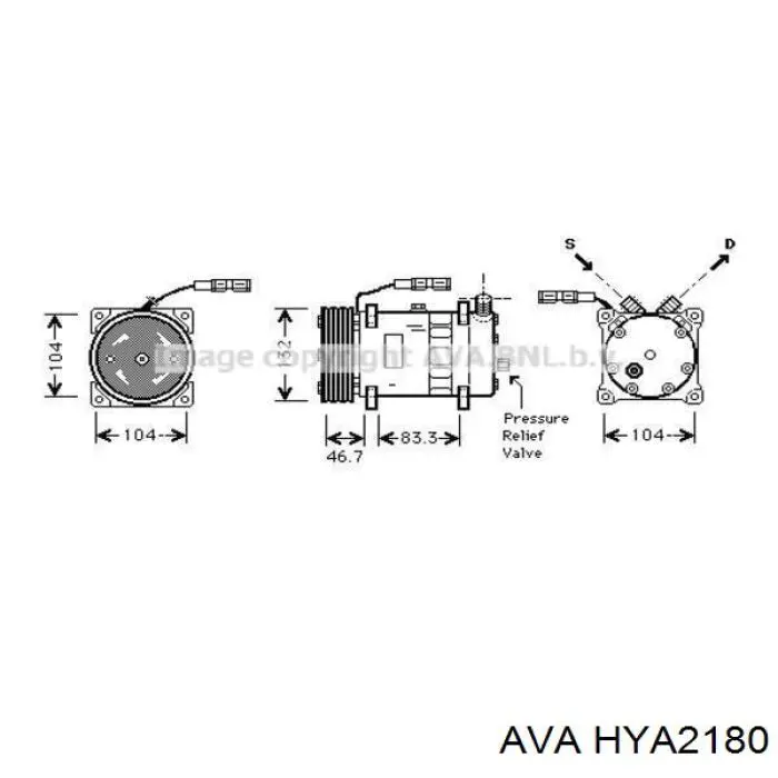 Радиатор HYA2180 AVA