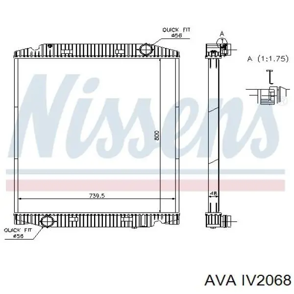 IV2068 AVA радиатор