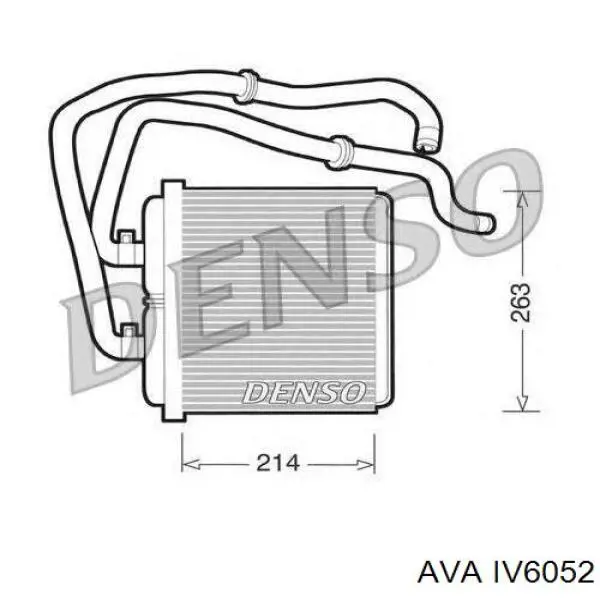 Радиатор печки IV6052 AVA