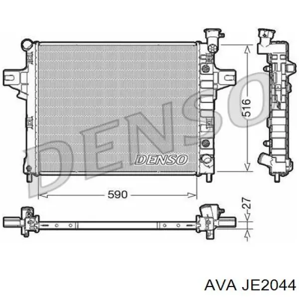 Радиатор JE2044 AVA