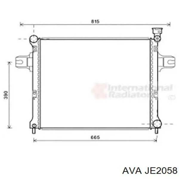 Радиатор JE2058 AVA