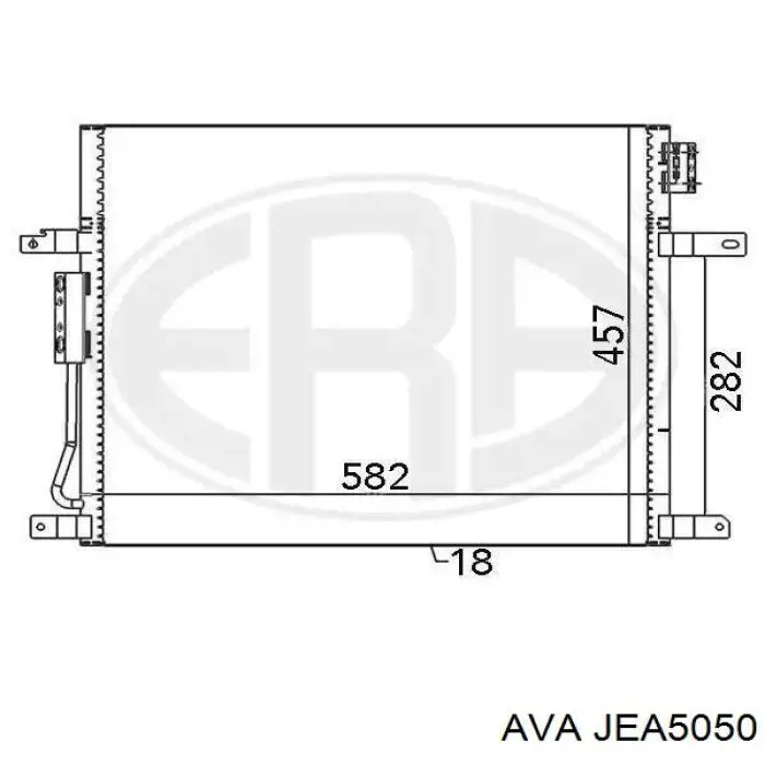 Конденсатор кондиционера AVA JEA5050 цена, от 94.91 USD