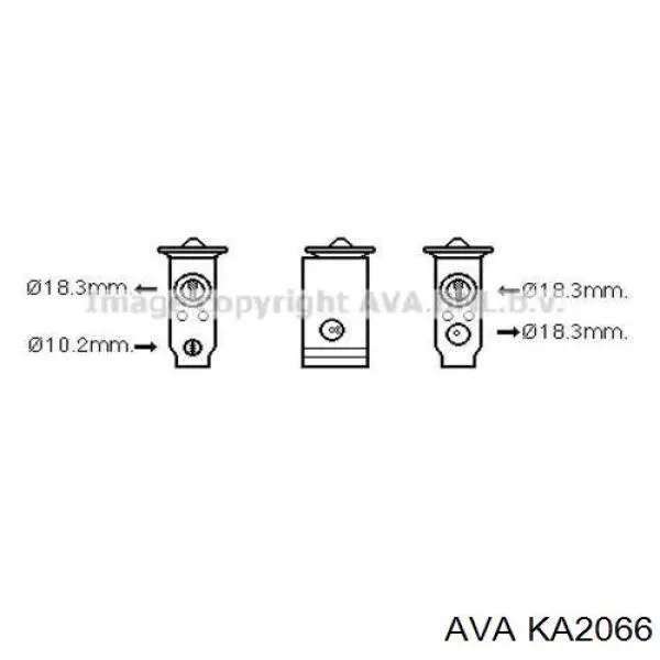 Радиатор охлаждения AVA KA2066