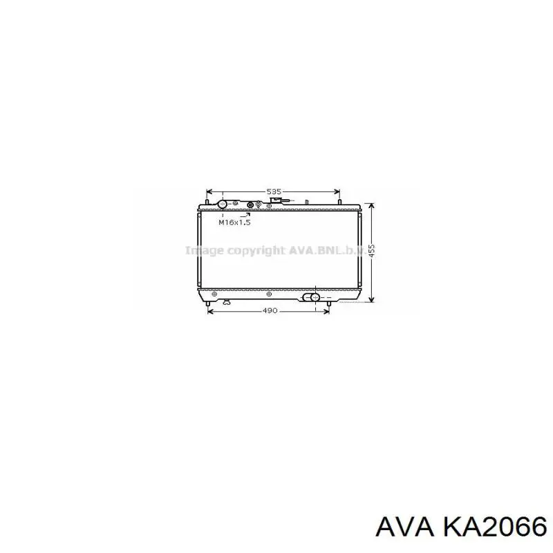 Радиатор KA2066 AVA