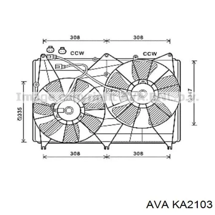 Радиатор KA2103 AVA