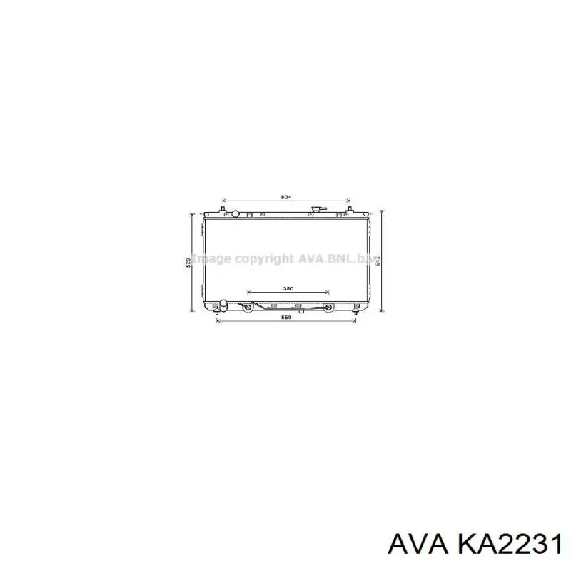 Радиатор KA2231 AVA