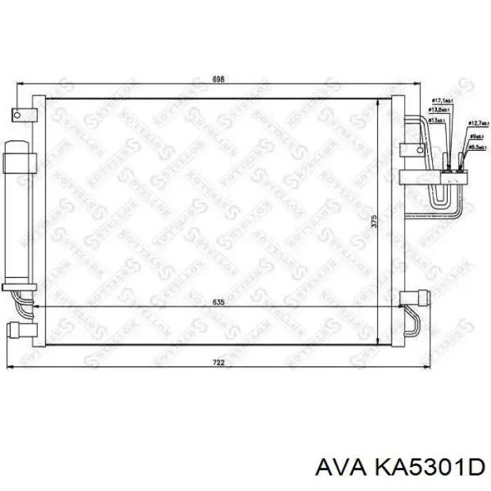Радиатор кондиционера KA5301D AVA