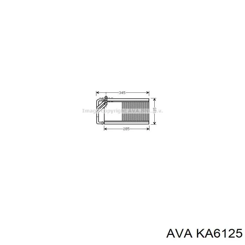 Радиатор печки KA6125 AVA