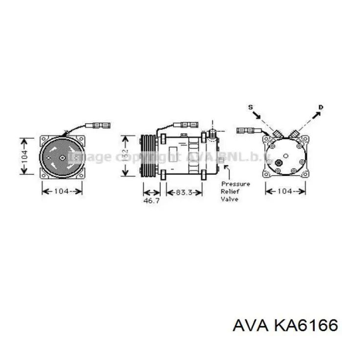 KA6166 AVA Радиатор отопителя салона