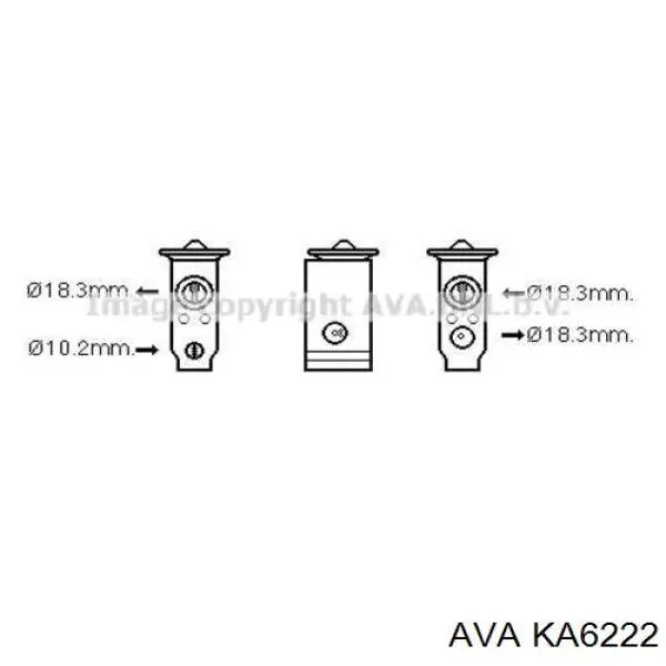 Радиатор печки (отопителя) AVA KA6222 цена, от 54.57 USD