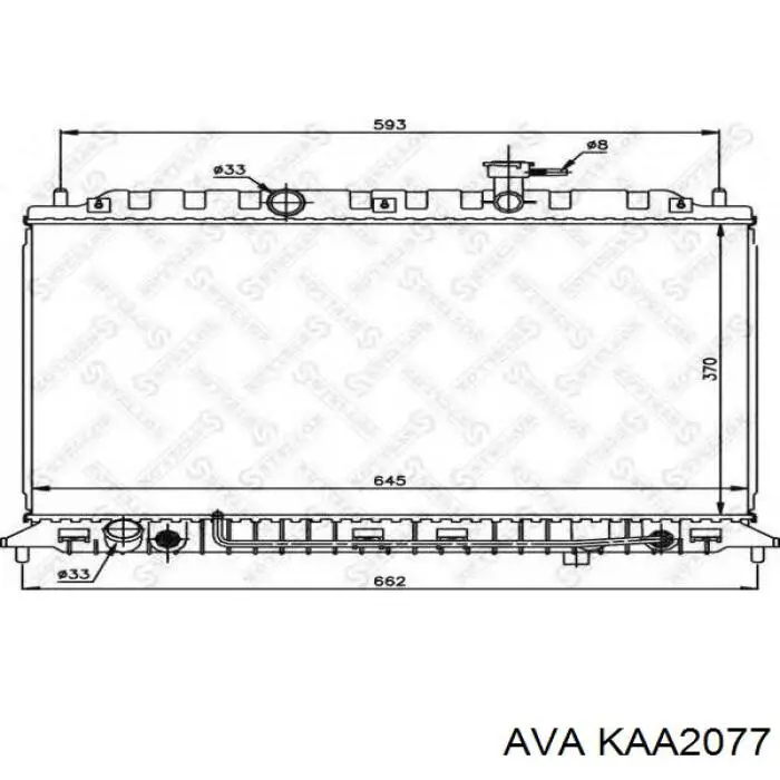KAA2077 AVA радиатор