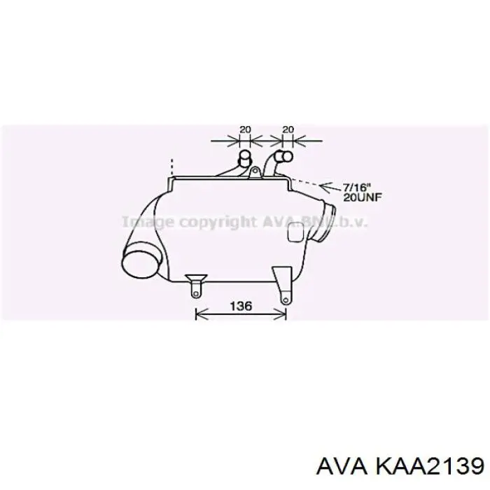 Радиатор KAA2139 AVA