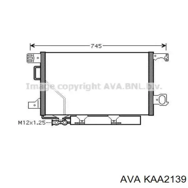 KAA2139 AVA Радиатор основной