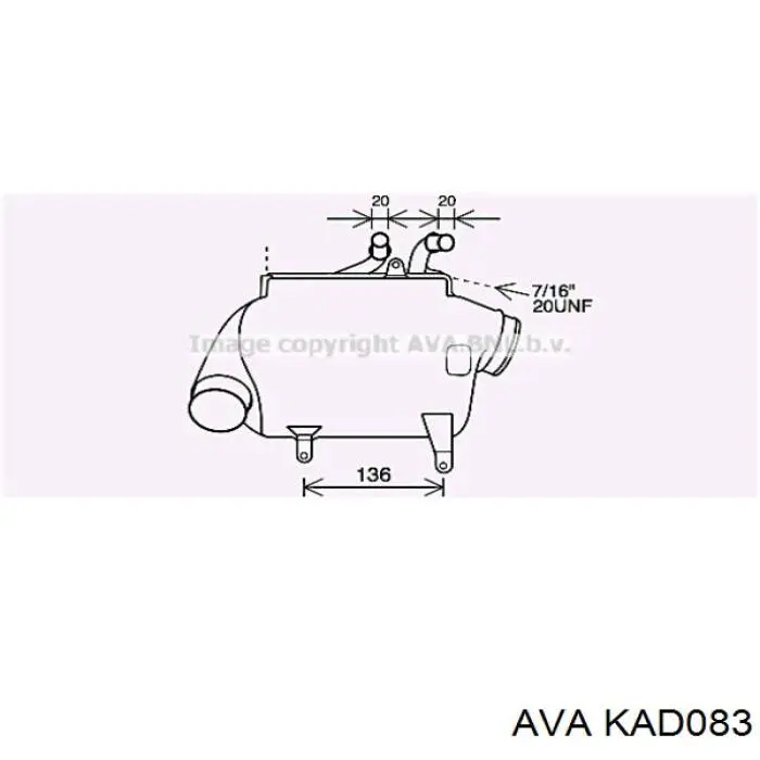 Купить AD100000S Mahle Original Осушитель кондиционера