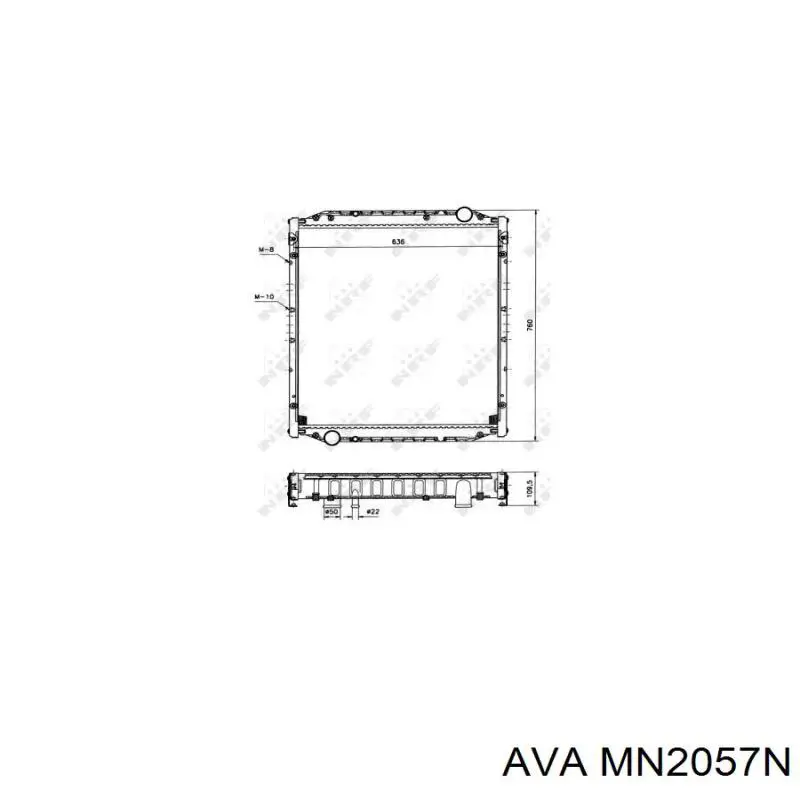 Радиатор 85061016006 MAN