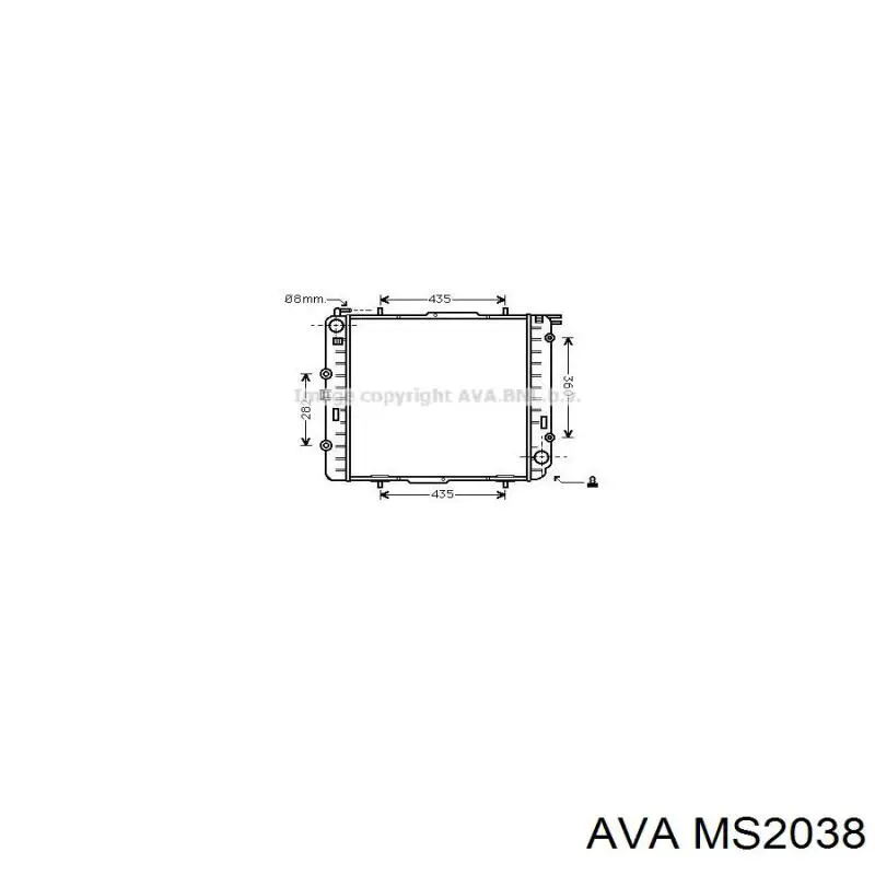 MS2038 AVA радиатор