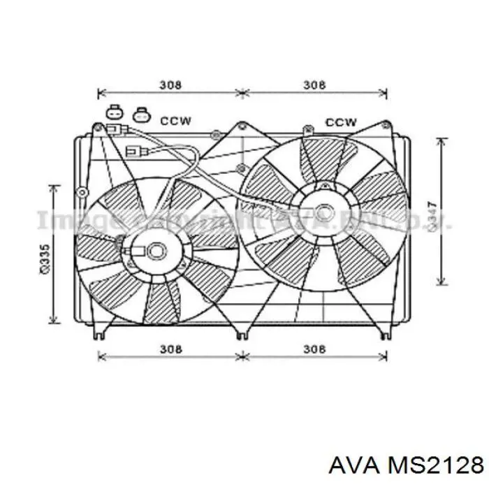 Купить MS2128 AVA Радиатор водяной