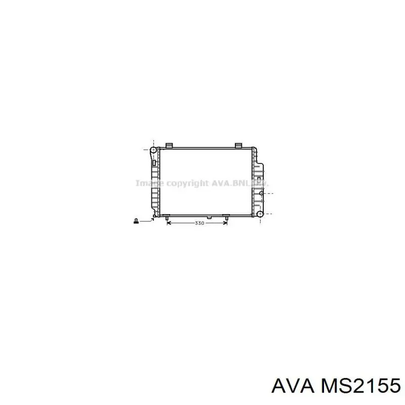 MS2155 AVA радиатор