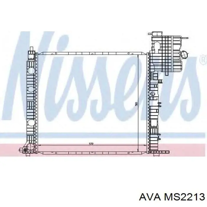 Радиатор MS2213 AVA