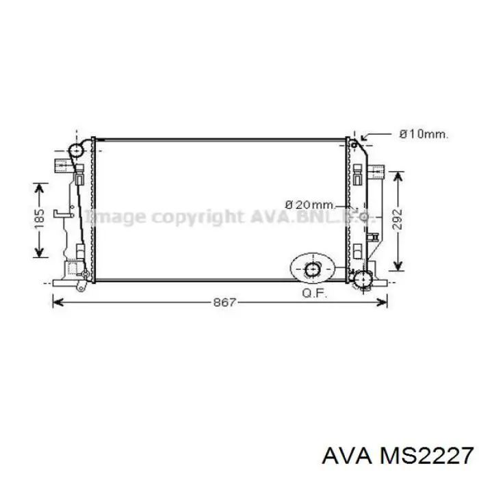 Радиатор охлаждения двигателя Mercedes A1265005303 цена, от  
