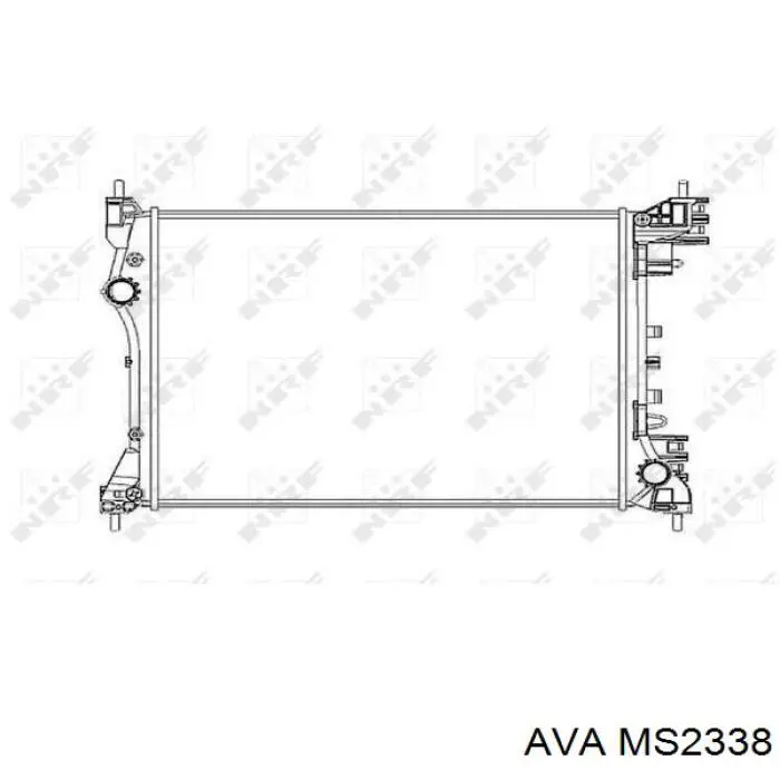 Купить MS2338 AVA Радиатор водяной