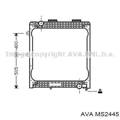 Радиатор MS2445 AVA