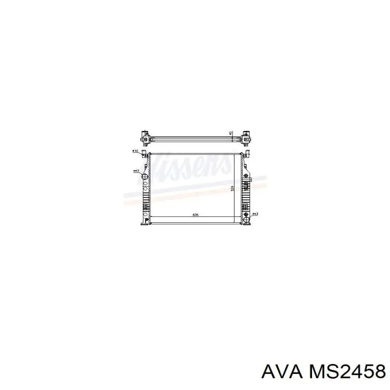 Купить MS2458 AVA Радиатор водяной