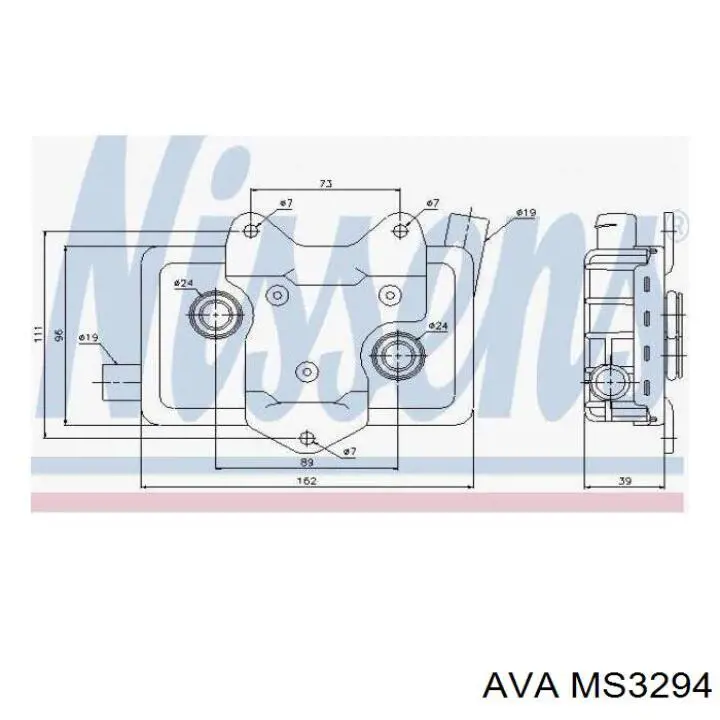 MS3294 AVA радиатор масляный